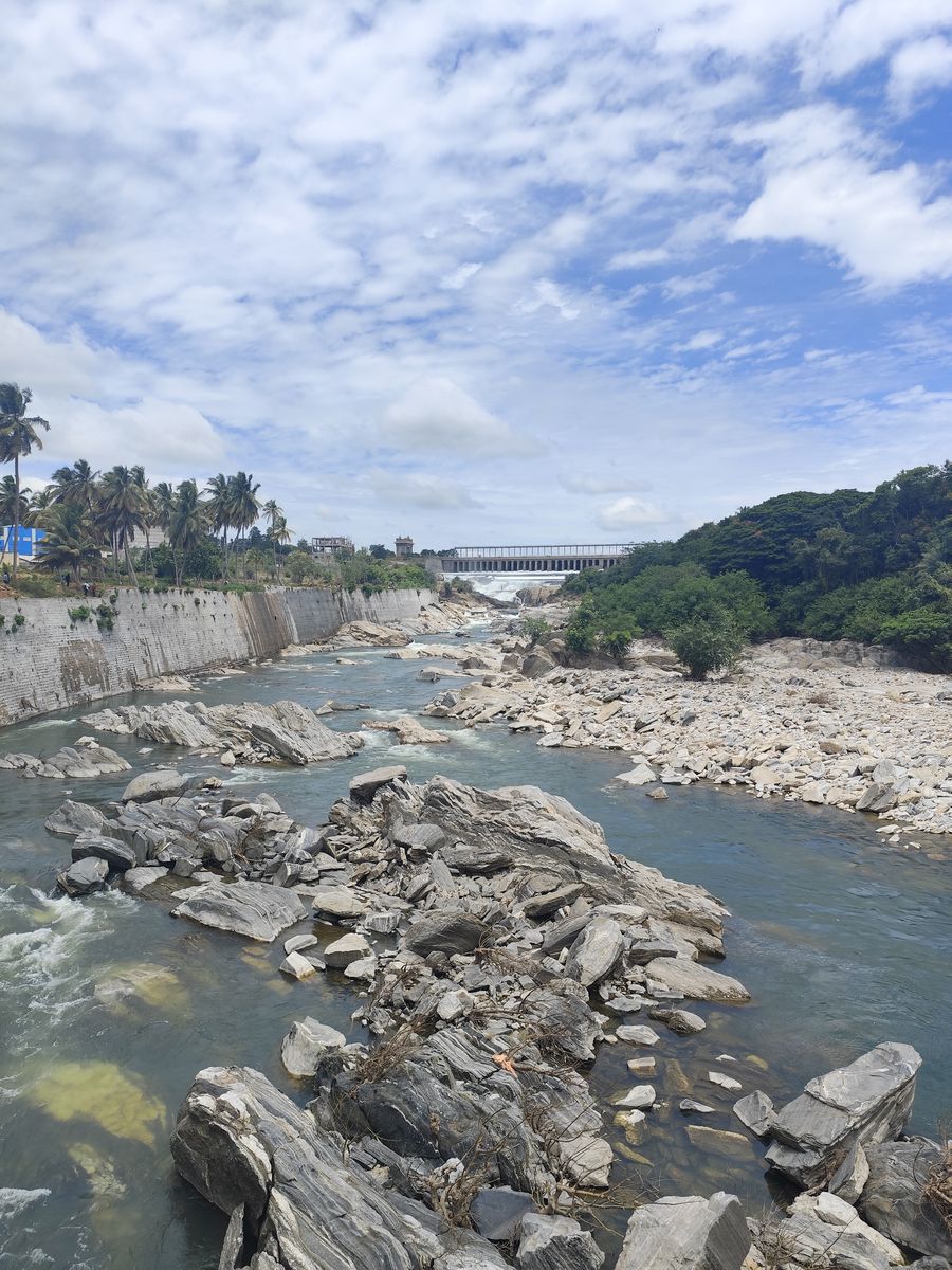 KRS Dam and the Cauvery backwaters near Mysore